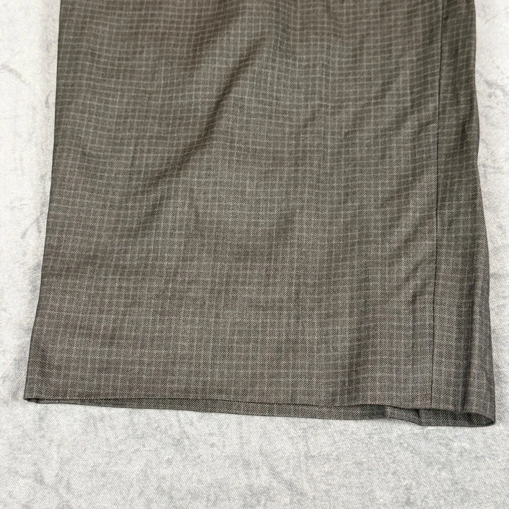 Jos A. Bank Mens 41R (38x27) Charcoal Plaid Jacket Preppy Ivy Wool Silk Straight